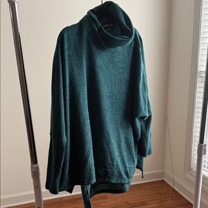 Impressions Deep Green Cowl Neck Sweater
